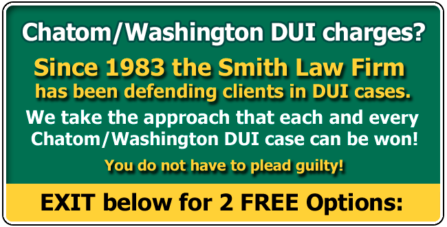 Defending clients from Chatom or Washington County and across the USA charged with an Alabama DUI since 1983