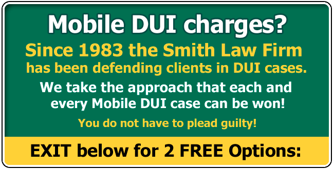 Defending clients from Alabama and across the USA charged with a Mobile Alabama DUI since 1983